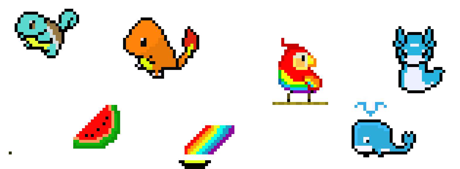 [7ca2f5] 7 pixel arts