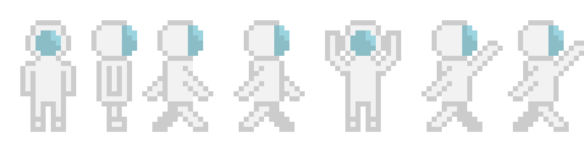 [9664c4] walking astronaut