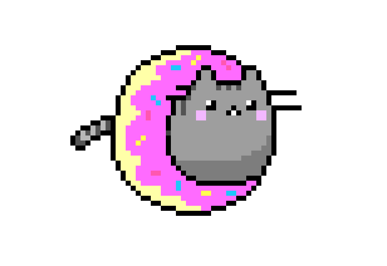 [c4568c] cat in flying donut