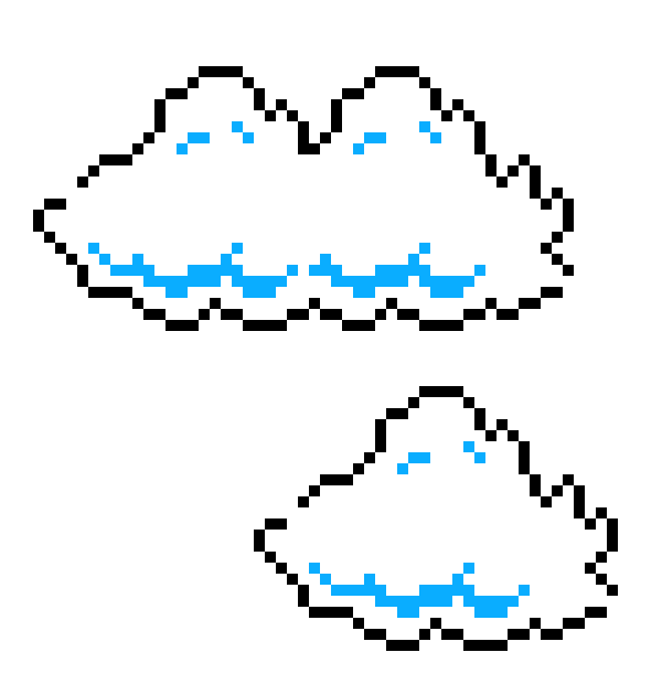 [8ace27] Super Mario Bros Cloud Sprites
