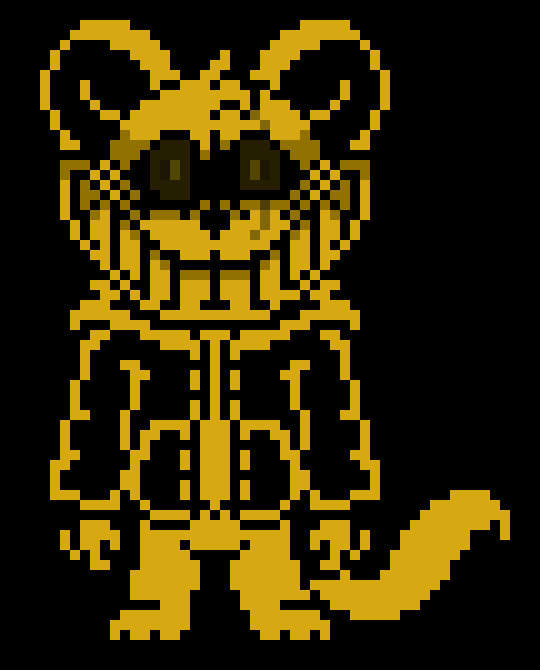 Tom and Jerry/Mousetale OC - Drew the Mousewolf Hybrid (Tom's Basement Style (Battle Sprite)) (V1.5) (Crazed Mode)
