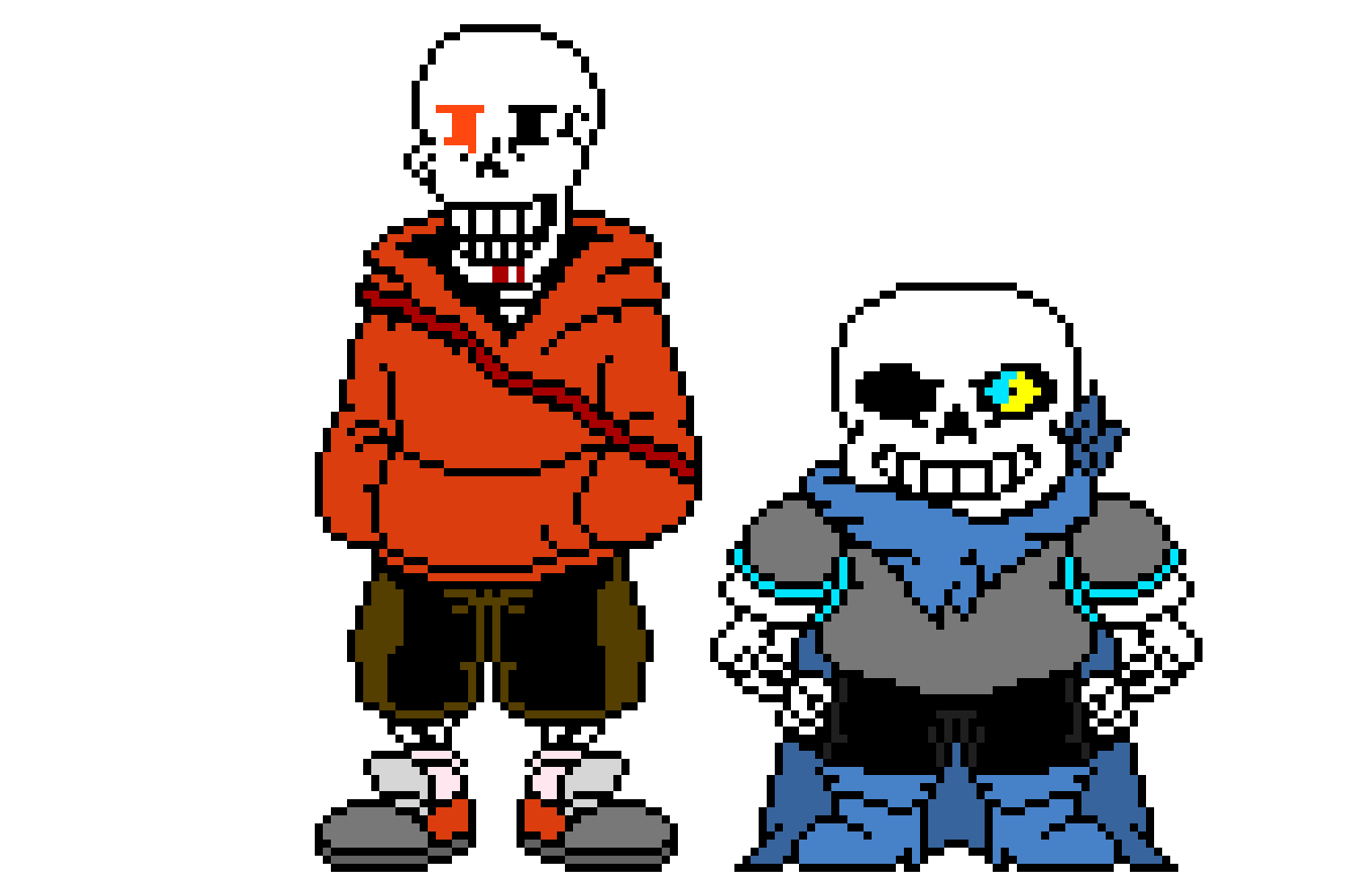 Underswap Sans and Papyrus Disbeleif