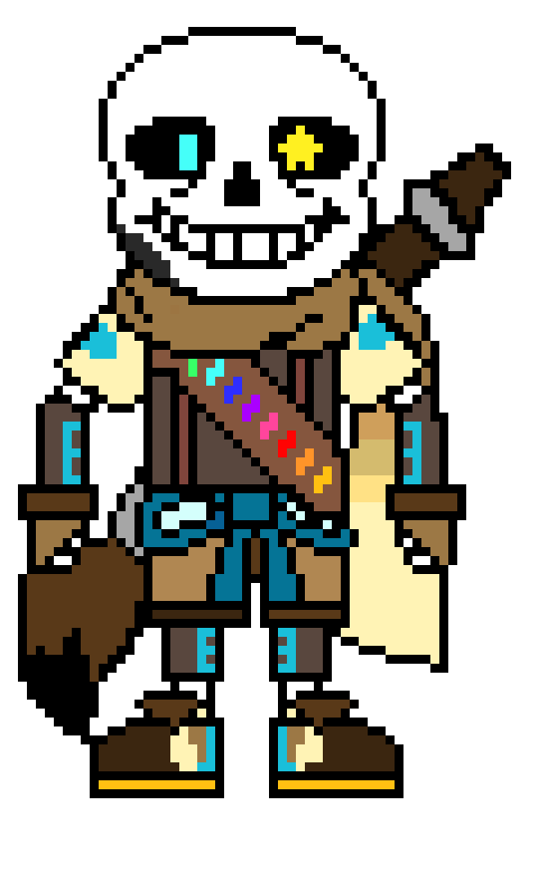[b9de0d] sans slippers are pink - skinnny ink!sans