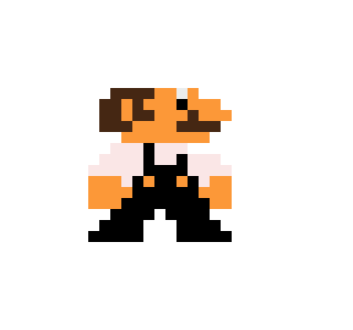 [18210e] Mario black and white Sprite