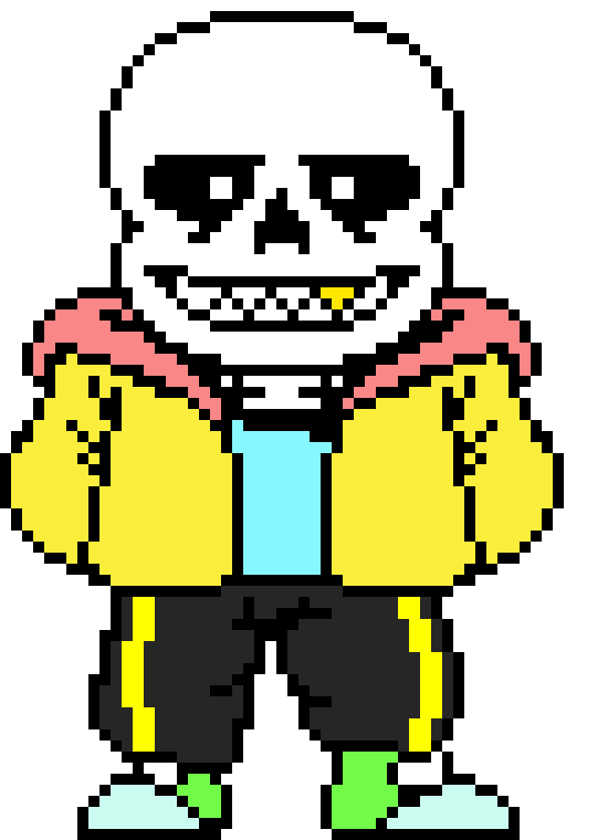 New Field!Sans sprite (comparision) [This took way longer then it was supposed to to make this darn sprite.