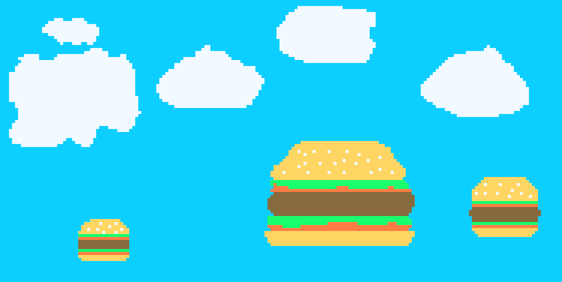 [9664c4] floating cheese burgers