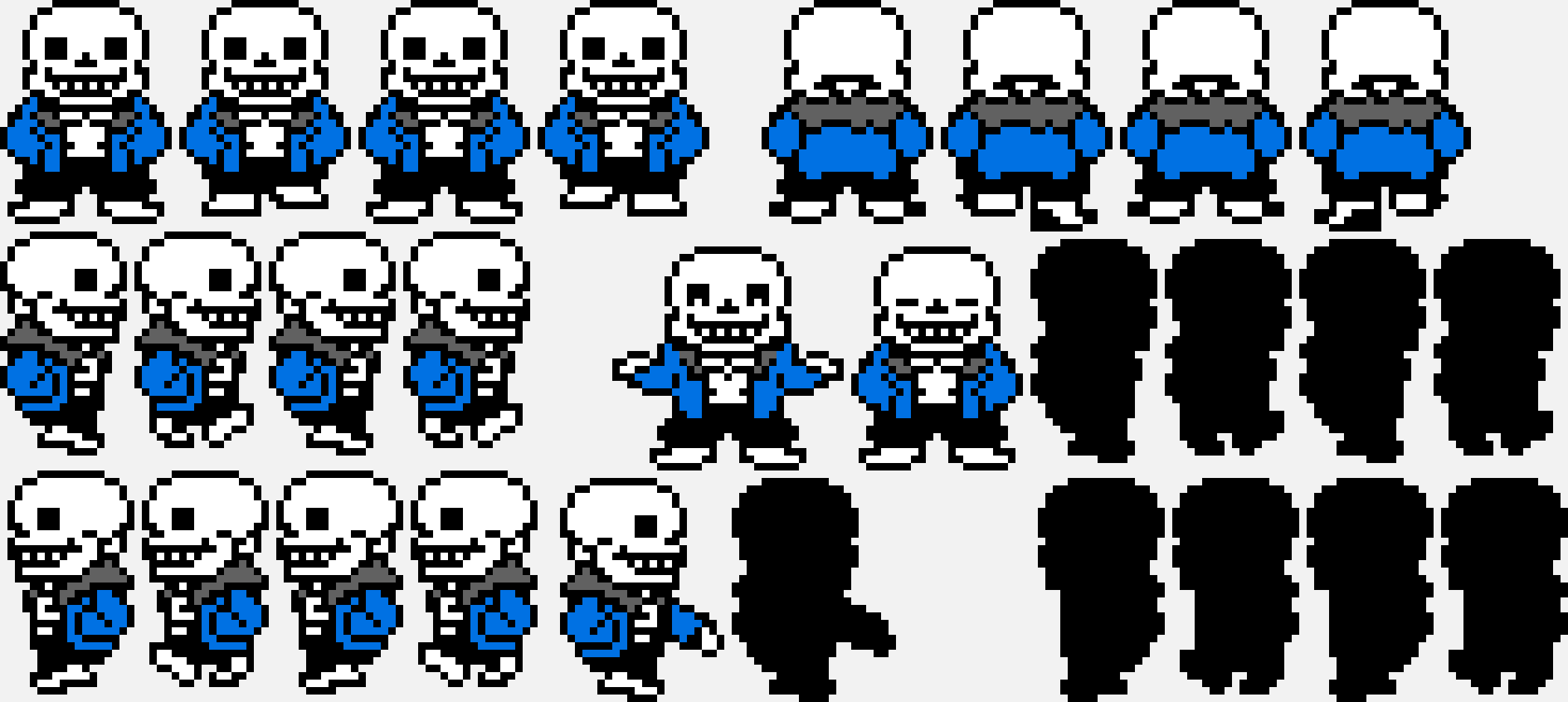 UnderTale - Sans sprite sheet(isaac)