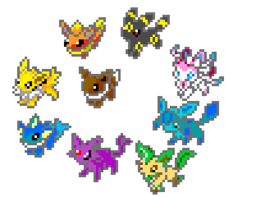 [9664c4] All Pixel Eeveelutions
