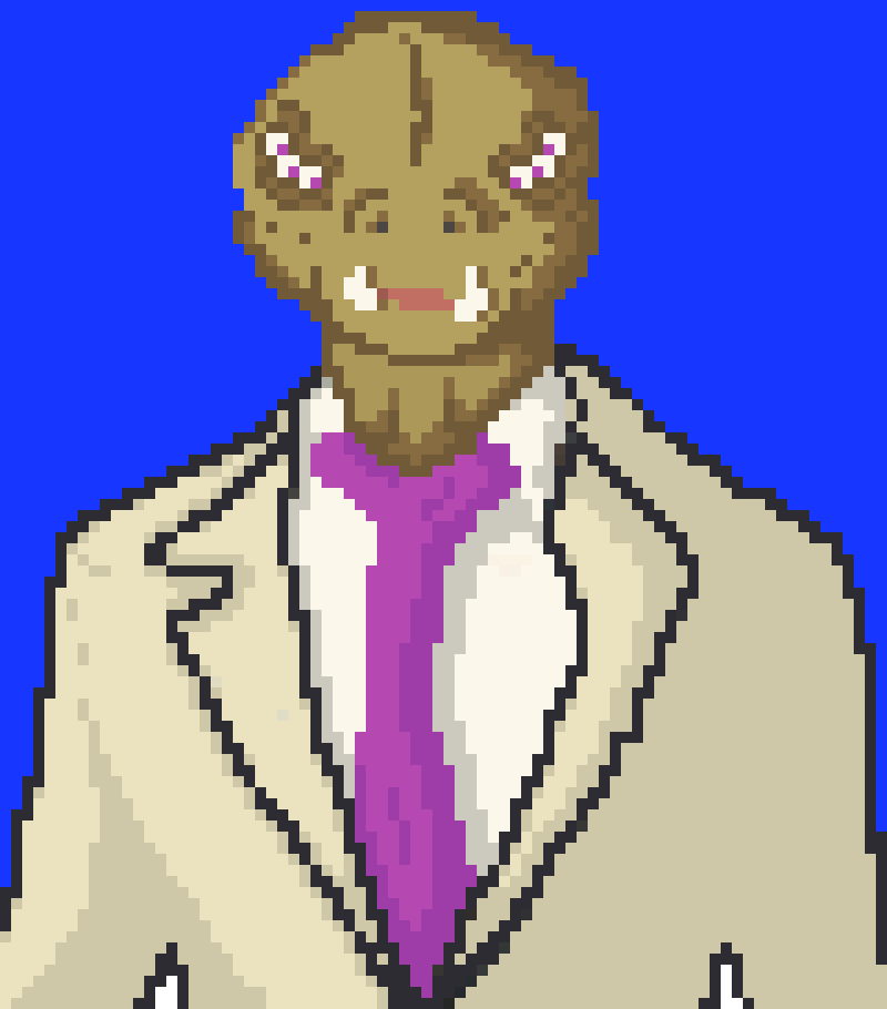 [23dc25] Crocodile en costume