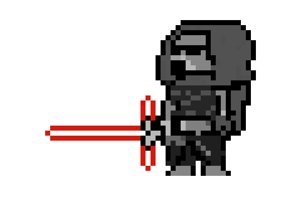 [9664c4] Pixel art star wars Kylo Ren