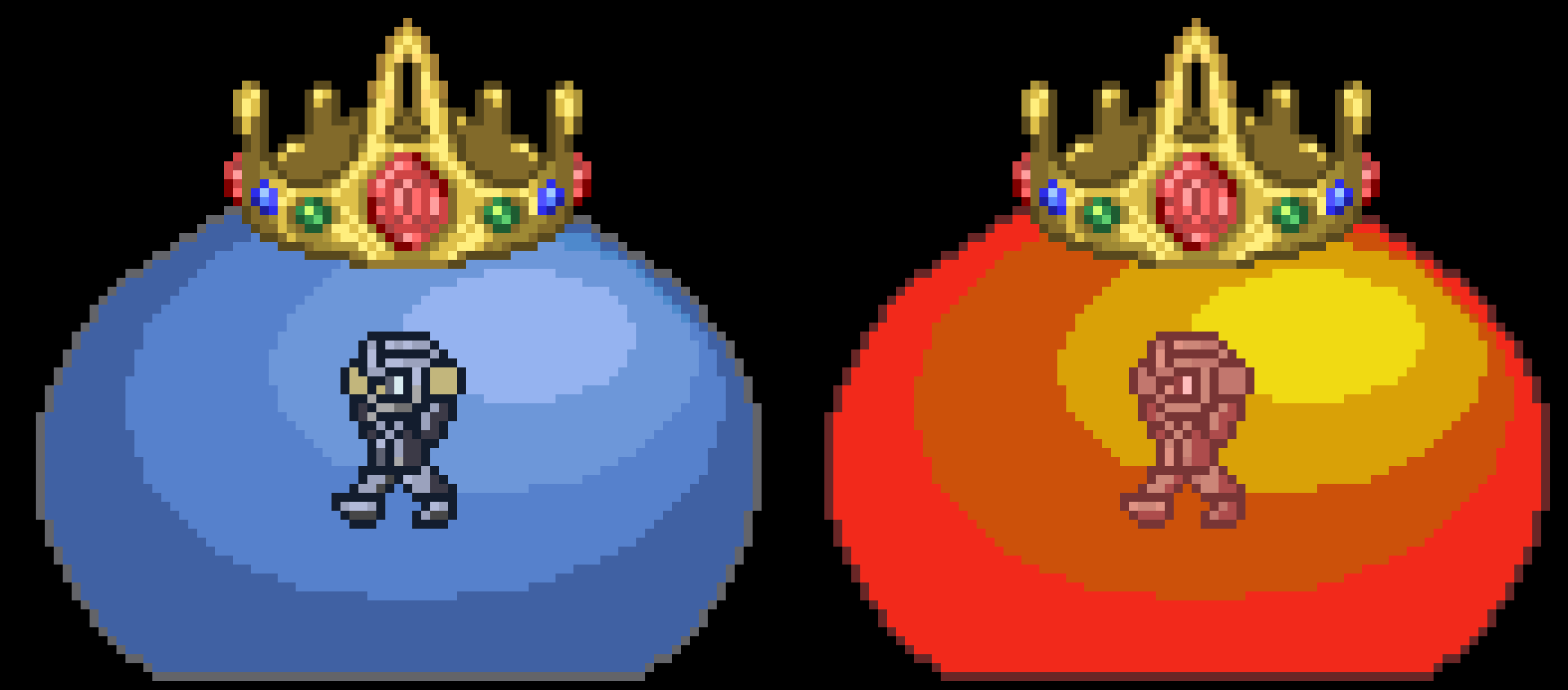 Terraria Slime King & Custom Infernal Slime king