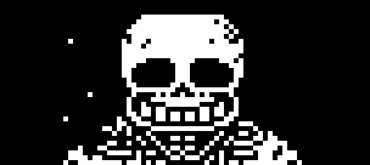 [2fbf6b] * a bone goes through your leg, tripping you, and you fall as a bone goes through your head.