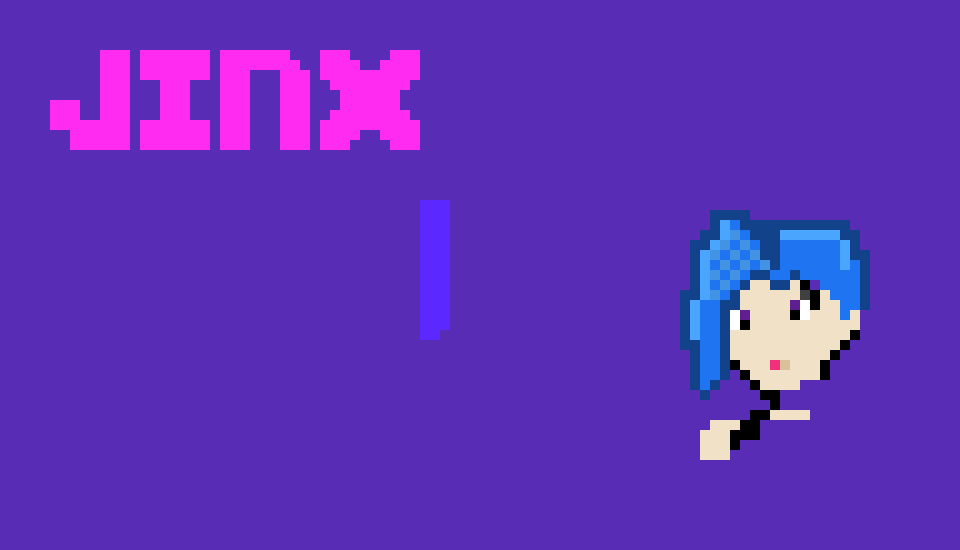 [739b3a] Jinx Pixel Art