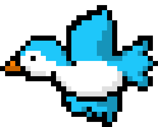 Flying Blue Bird 2