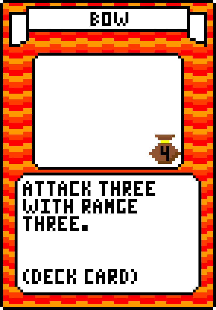 Fire Bow and Arrow Card