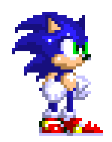 Improved Modern Sonic (Sprite Version)