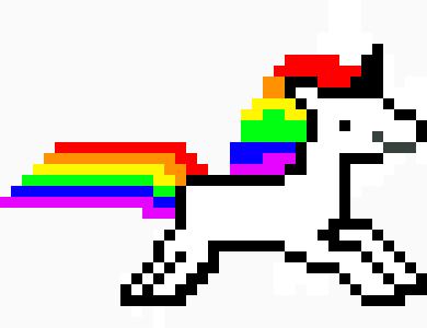 Unicorn pixel art