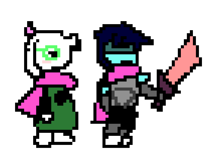 [c92cd1] bubbettestyled deltarune characters