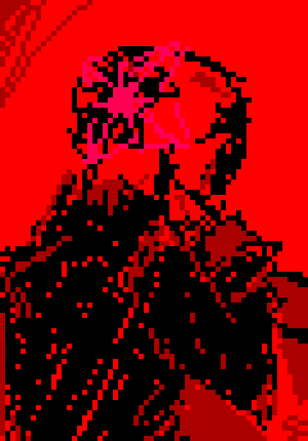 [35dc76] ooh what if I made the chaos sigil actually do something, (that weird star thing on the back of his head over the hole) what would it even do