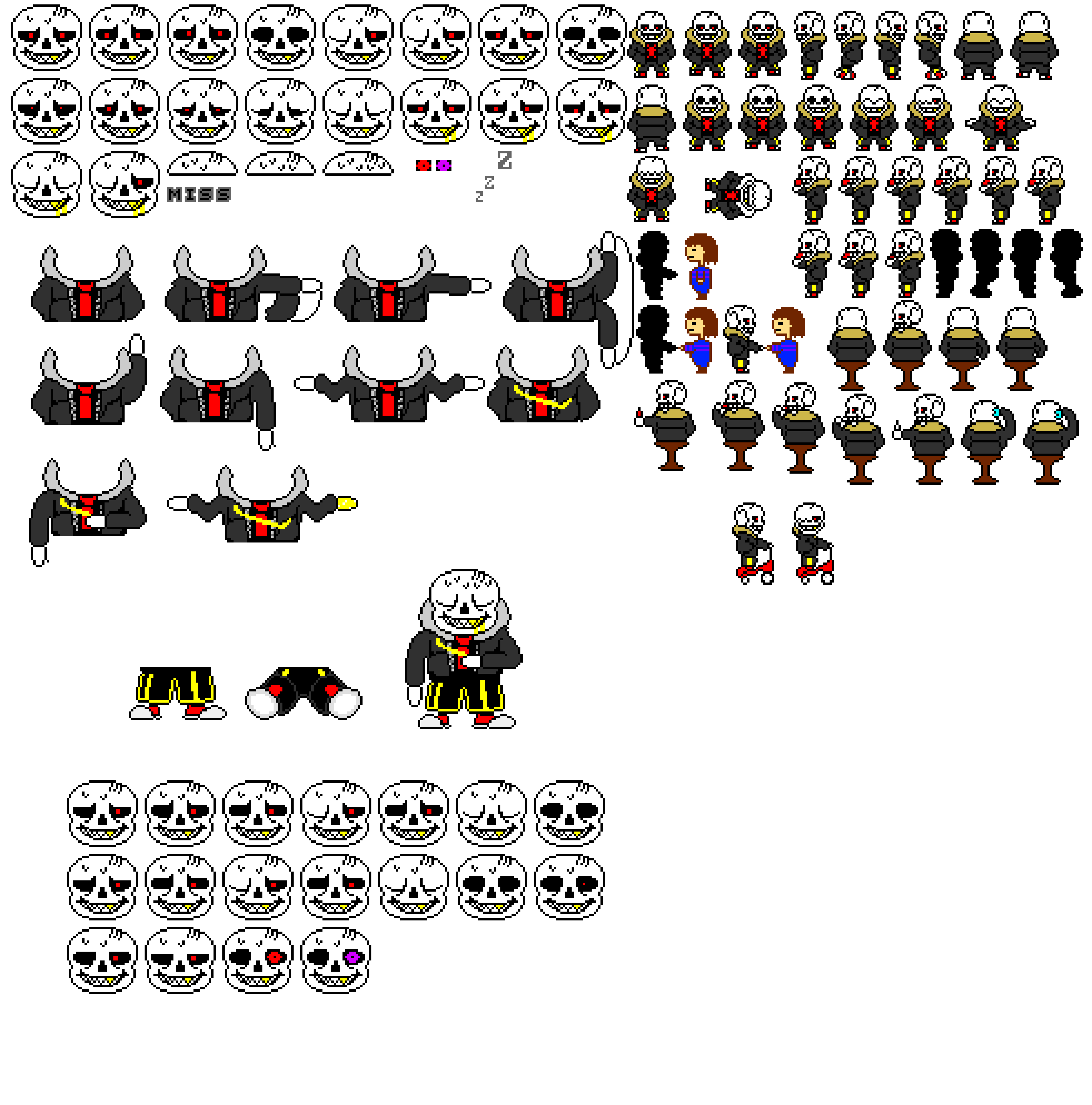 [a3db8b] Underfell Sans Sprite Sheet