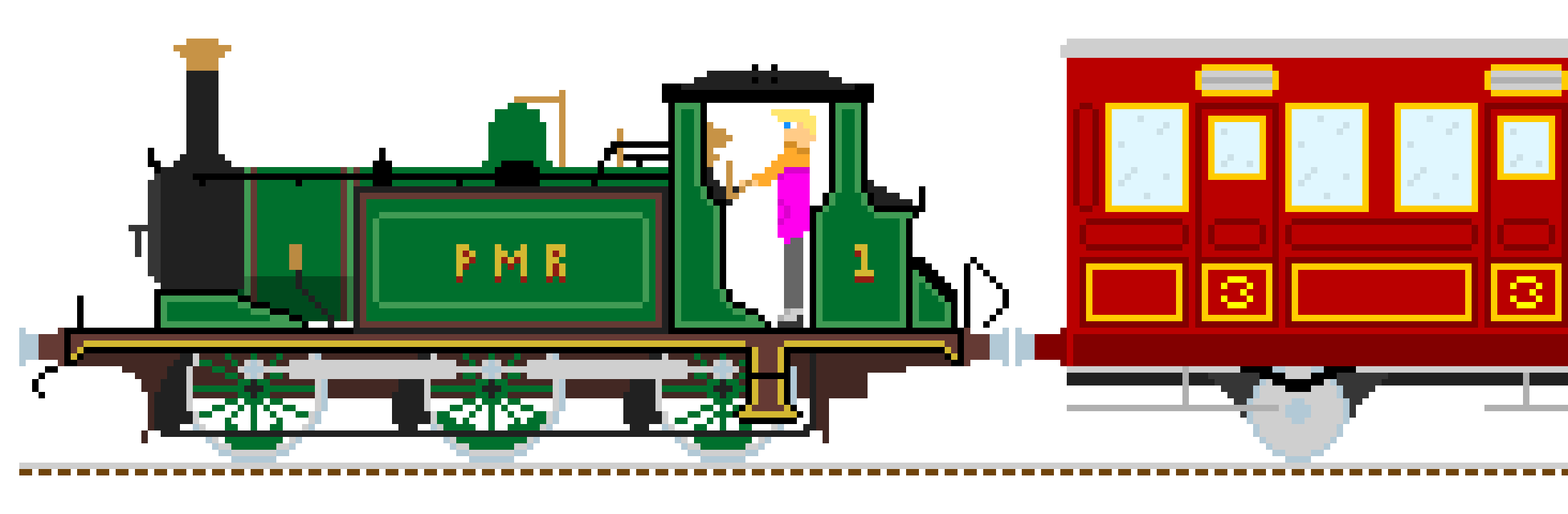 [c4081a] *There was a passenger train waiting in hotland*