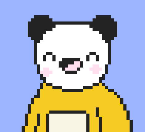 [59d3a7] Pixel Panda New Face