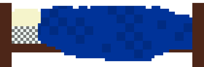 [47361f] Bed (Blue)