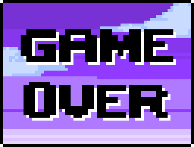 game over screen