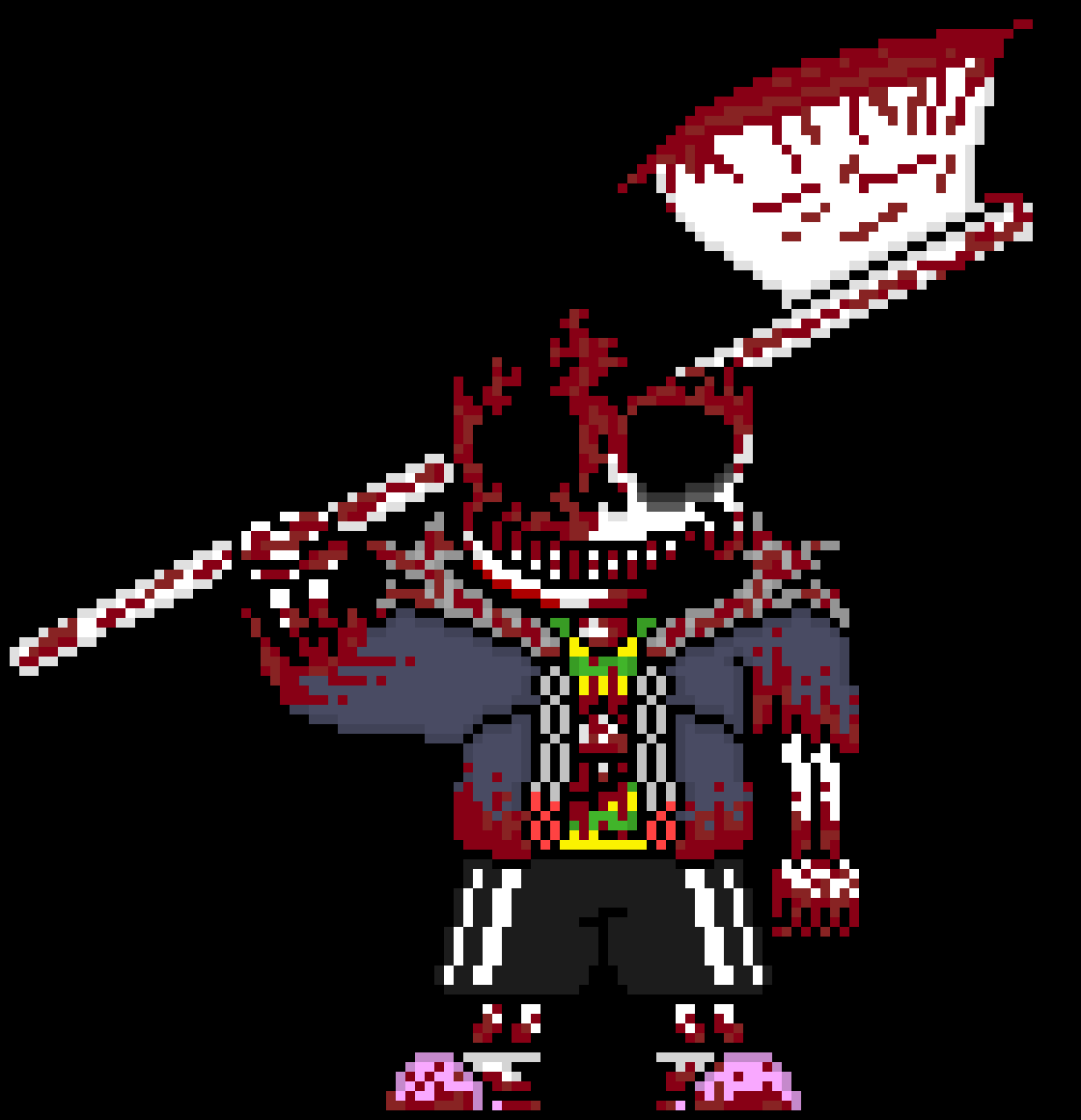 [e8cb42] HorrorVerse: after a long time of Multi getting tortured and bullied, he had enough, he known about everyones pasts suddenly, so he went to Terror, took out his eyes, he went to Madness and made Madness stay all alone for a even longer time then before, he tortured Delete alot, when Madness got out of it, he wanted to infect someone with his INSANITY, then he remembered that Terror was powerful, and he would cause MAYHEM if he went fully insane, so he infected Terror after a long battle, due to him going insane, he grabbed delete, ripping out his bones and then constantly regenerating him, until he had enough bones to make a massive axe
