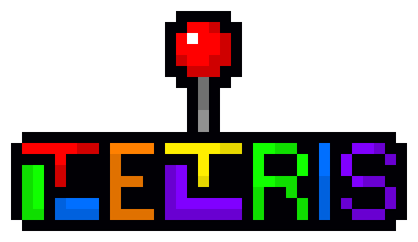 tetris logo pixel art