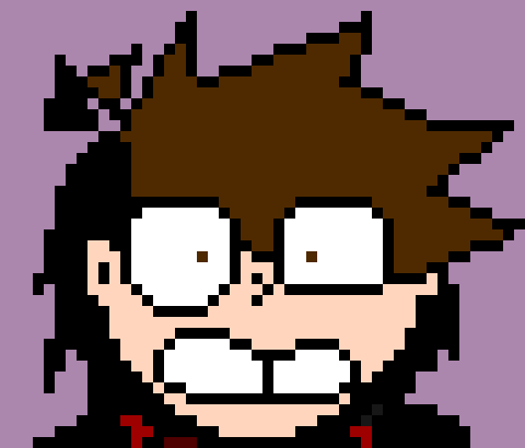 [7b7bce] fun facts with karma whenever i get scared this is what my face looks like! -karma
