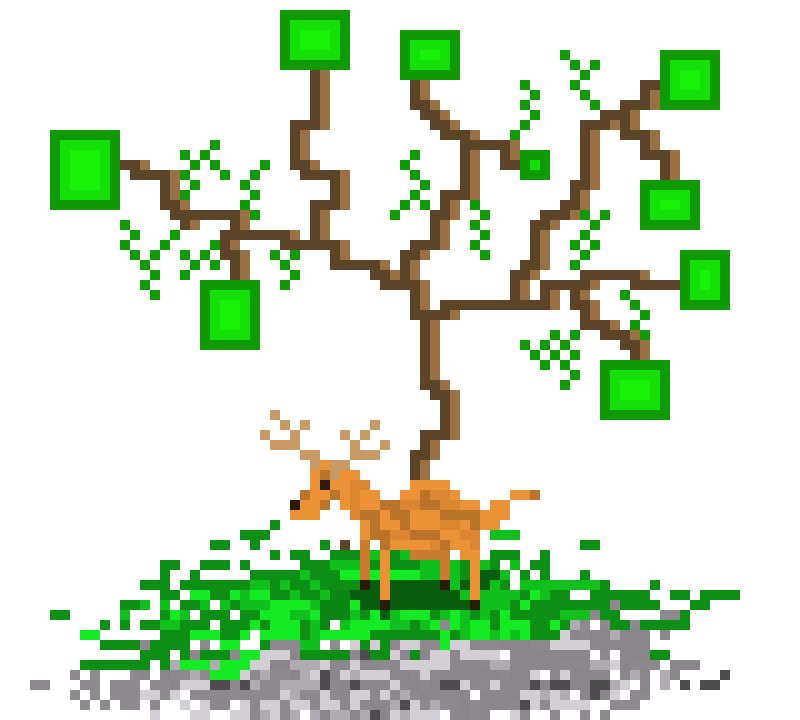 [9664c4] Unknown Tree and a Deer