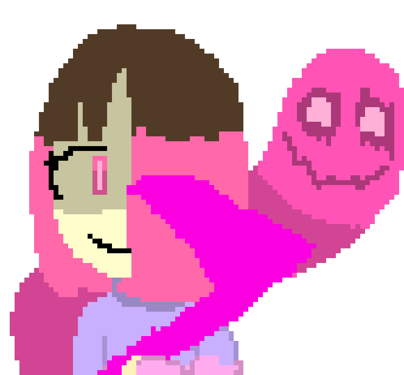 turns his eyes pink surrounding his sight in darkness and makes him attack loli by thinking it was me *