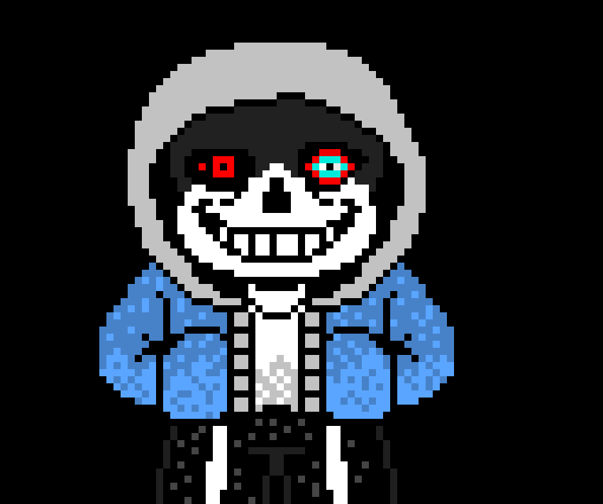  Dusttale Sans the Skeleton Battle Sprite Update.