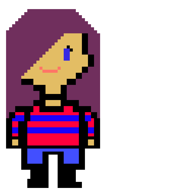 [4e465c] Undertale Human Sprite Template :p