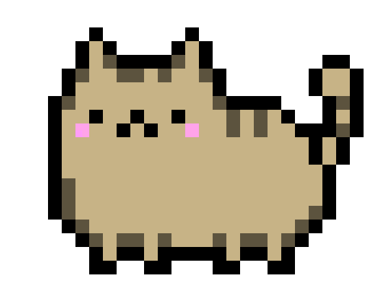 [9664c4] Brown Pusheen Cat