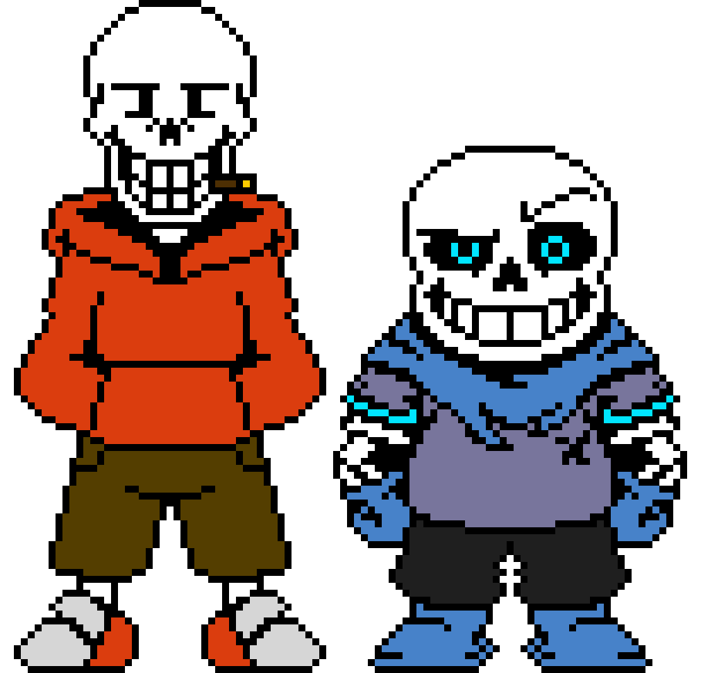 Underswap Sans and Papyrus.