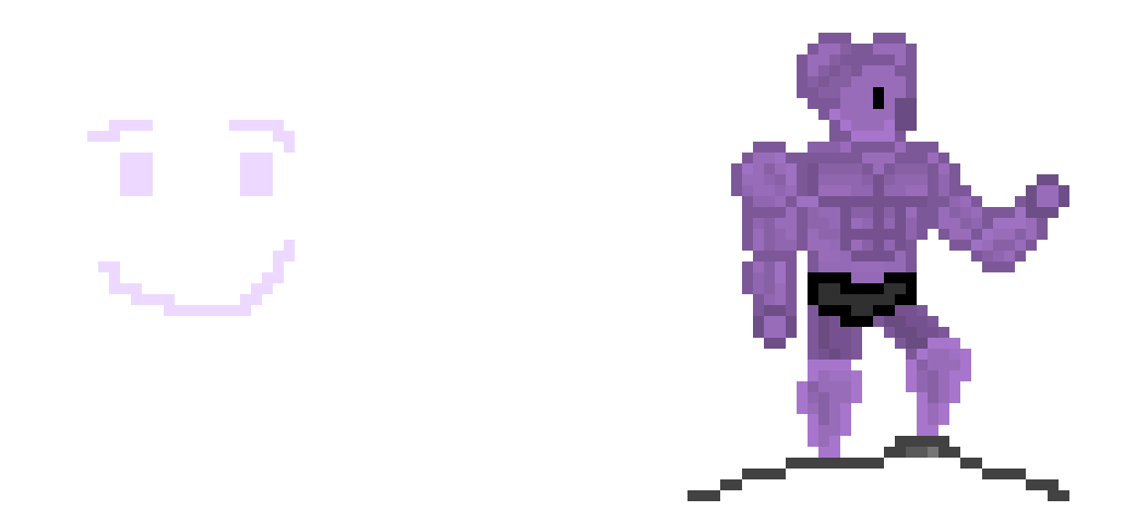 [9664c4] Purple Koala Boi and his friend, Purple Smiley Boi