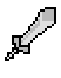 throws an pastic sword at allan *