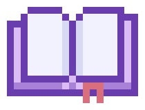 [9b9cad] Books Pixel Art