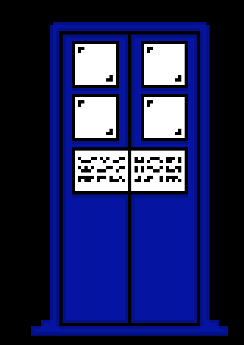 [e8cb42] so the news is that y- *walks into the Tardis and it fades away*