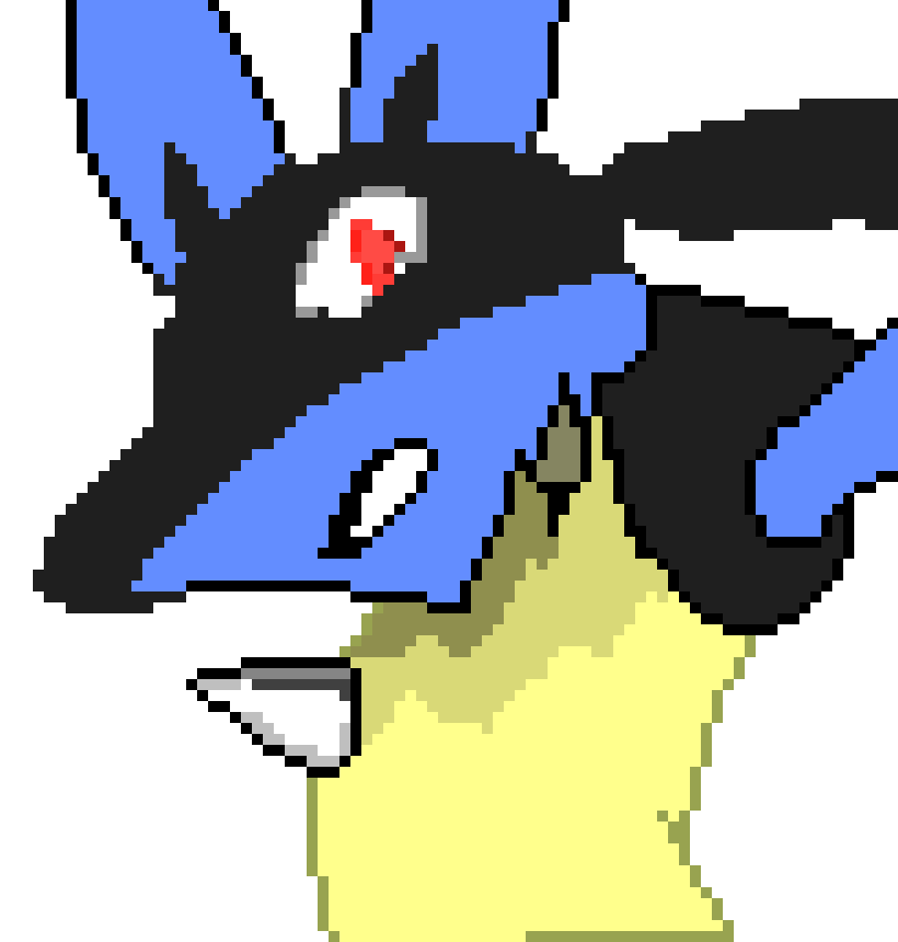 [9664c4] Lucario Pixel Art