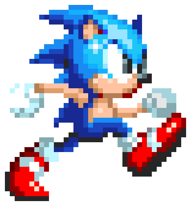 [9664c4] Sonic 3 Mania Style Running Sprite(WIP[for the hands])