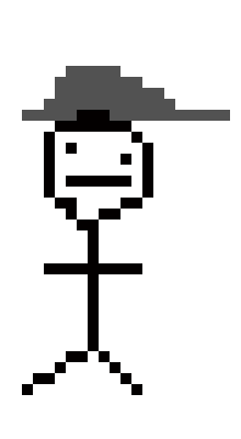 [fb095c] stick-man with hat