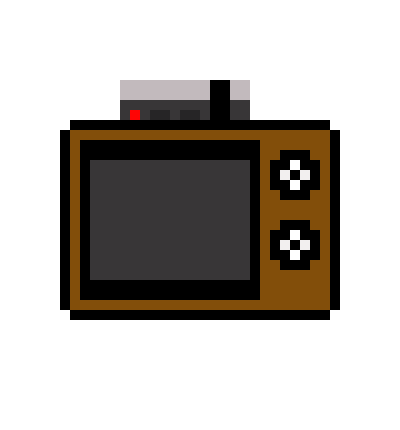 [9664c4] old tv w/ nes