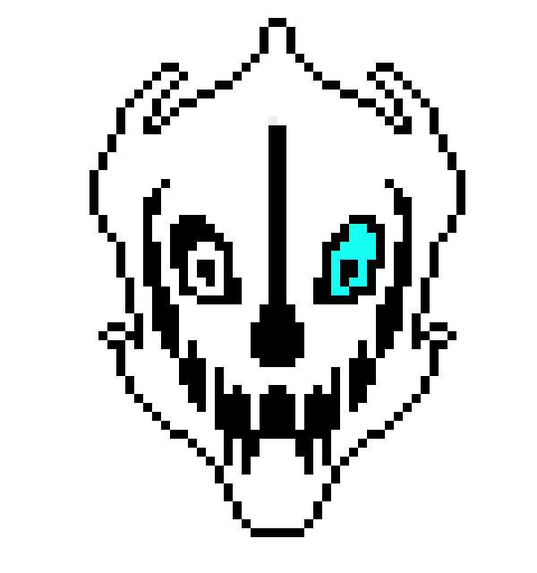 Gaster Blaster Glowing eye (blue)