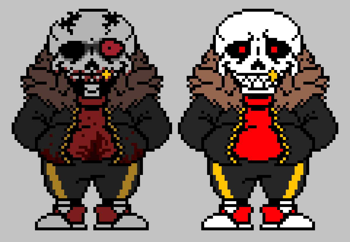 Horrorfell and underfell sans