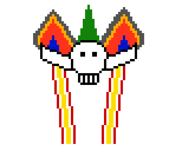 [9664c4] Flaming Skull