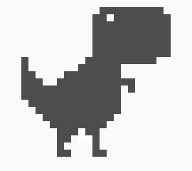 [011127] Dinosaur From Dinosaur Game