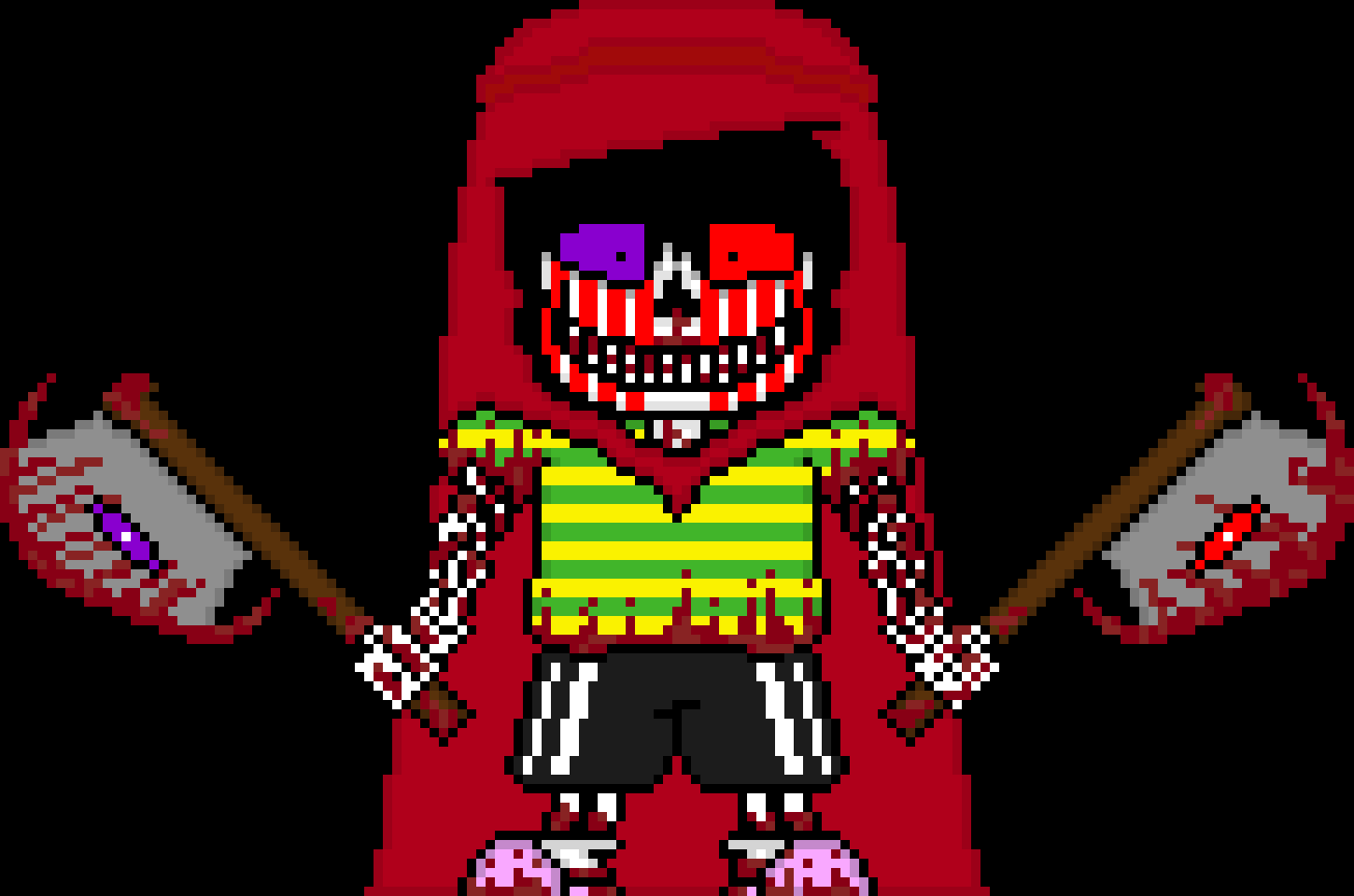 [e8cb42] *current LV: 333* *kills a random papyrus and uses the scar as a hood* heh, maybe i now have enough to kill the whole entire multiverse *tps back to the multiverse*